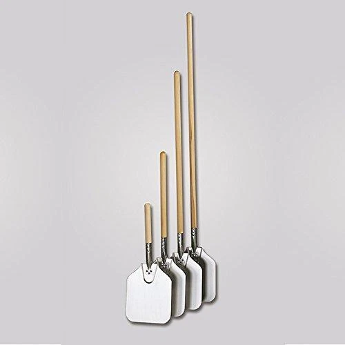 American Metalcraft 2512 26" Aluminum Pizza Peel with 10" Wood Handle, 12" x 14"