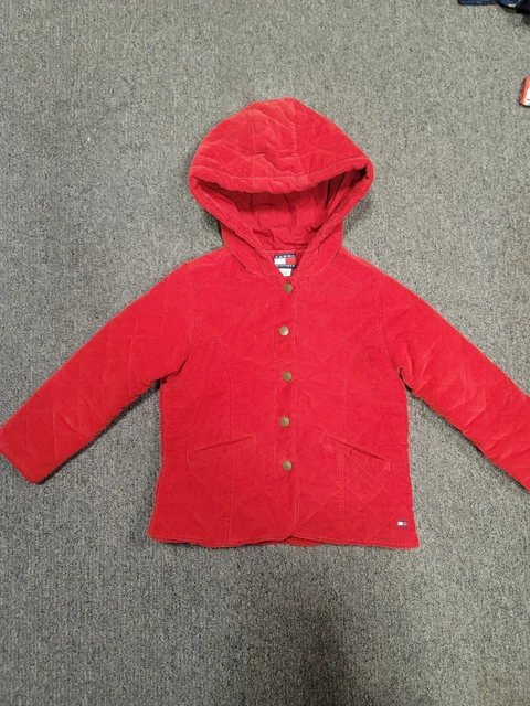 Tommy Hilfiger Red Girls Jacket Size 4/4T Button Up. Absolutely Adorable