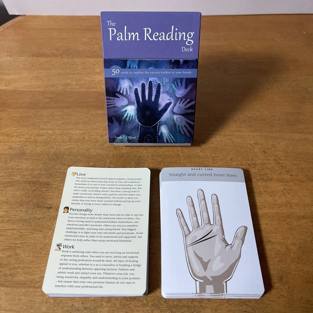 THE PALM READING Deck By Frank C. Clifford Complete Boxed Set EUR 22,46 ...