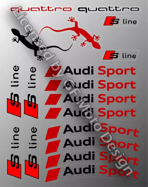 Audi Sport S-line QUATTRO S6 S8 Aufkleber A4 A5 Abziehbilder S3 S4 Sport A6 A7