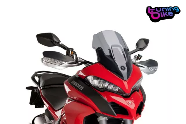 Puig Bulle  Sport Pour Ducati Multistrada 1260 S Grand Tour 2020 Fume Clair