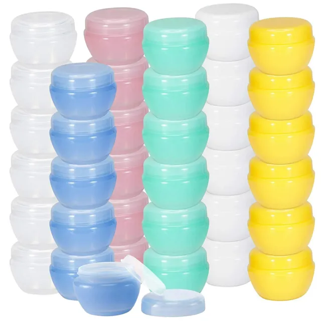 PLASTIC CONTAINER EMPTY Sample Jar Pot Bottle for Cosmetic Travel Lip
