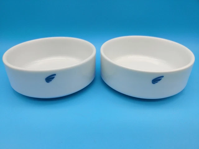 LOT OF TWO ABCO China Amtrak Acela Finger Bowl AMT BL204