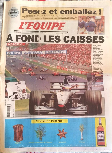 EDDIE IRVINE, VILLENEUVE, FERRARI, LAFFITE, BERGER