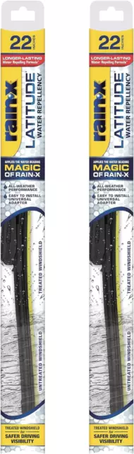 Rain-X 2-In-1 Water Repellent 22" Wiper Blades, Pack of 2 - Superior Performance