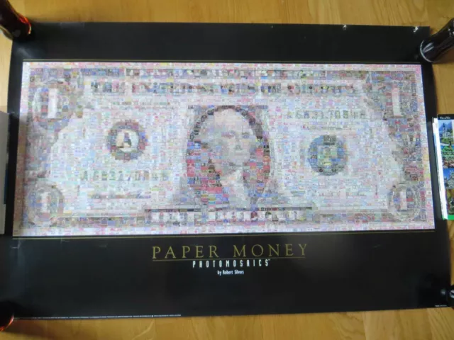 Paper Money Art Poster Photomosaics US Dollar $ Billet de banque art numismatique