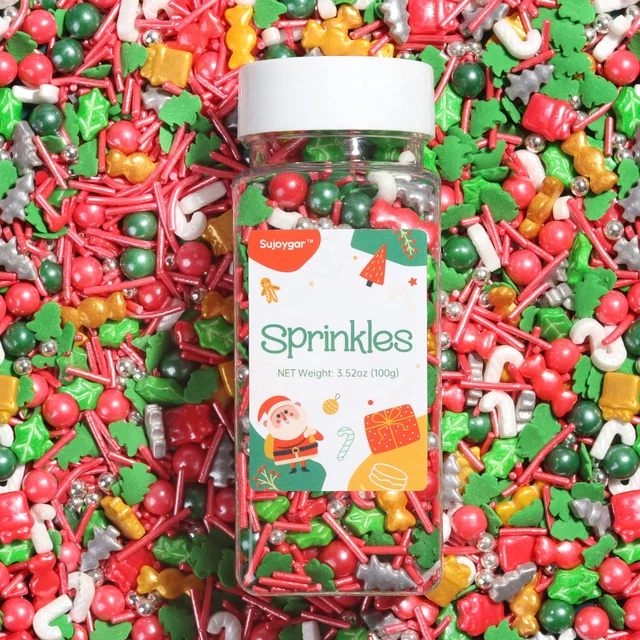 Commestibile Natale Spruzza per Decorazione Dolci, 104ml (100 Grammi), Torte