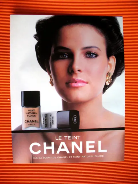Chanel Press Advertisement Beauty Products Foundation French Ad 1985