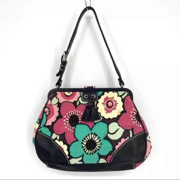 Vintage Isabella Fiore floral Embellished Beaded Purse bag