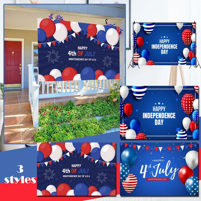 Patriotic Party Decoration Background Cloth Sign Independence Day Independence