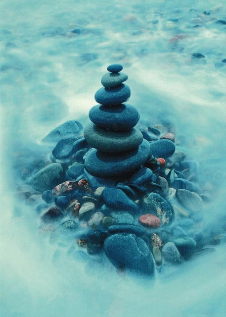 Buddhistische Postkarte "Standing the Tides"