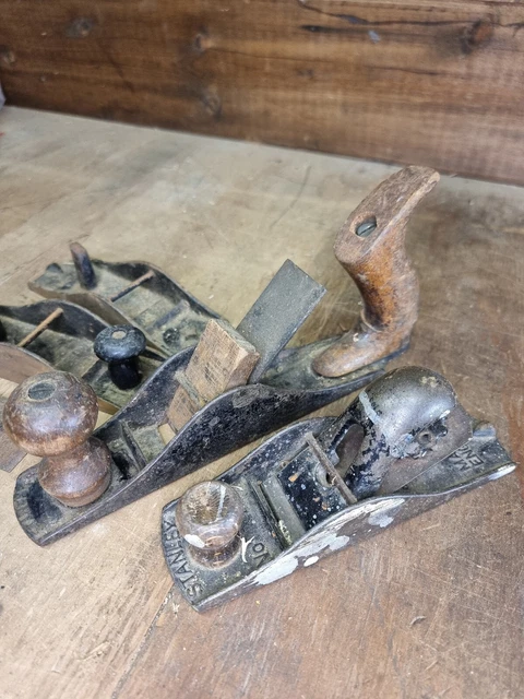 Vintage Stanley no. 110 + No. 40 Plane Timber Woodworking Planes Plus Others
