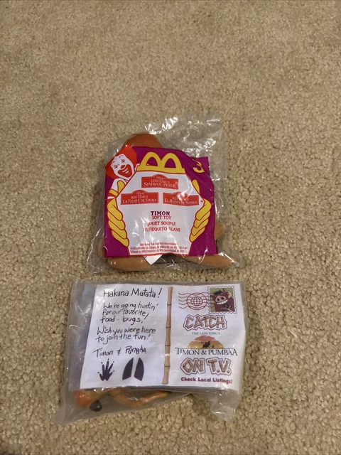 Timon Lion king Fast Food Toy McDonald’s Burger King