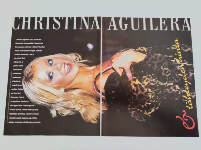 CHRISTINA AGUILERA / A-TEENS article/clippings SUOSIKKI magazine Finland.