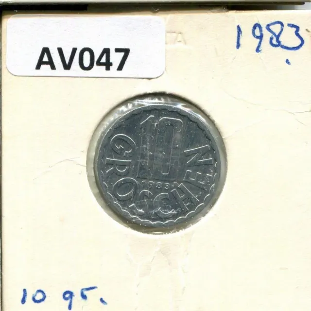 10 GROSCHEN 1983 AUSTRIA Coin #AV047C 3