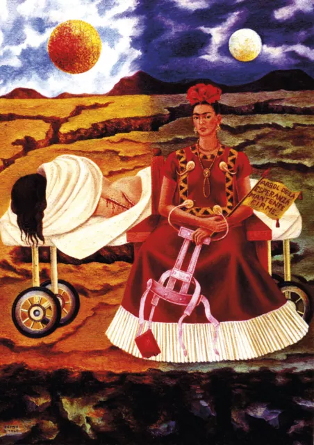 Frida Kahlo - Tree of the hope - A4 size 21x29.7cm QUALITY Canvas Print Unframed