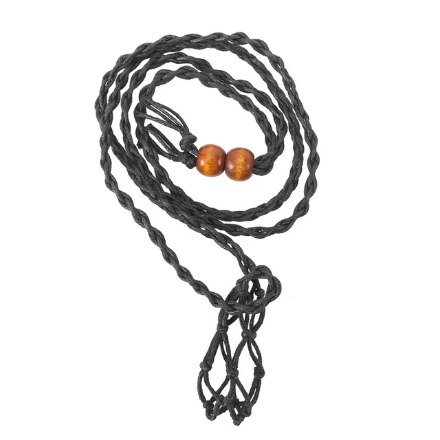 Collier Cordon Porte-Pierre Vide, Cordon de Collier pour Cristaux, Pendentif PO3