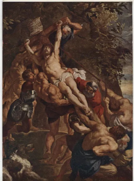 Alte Kunstpostkarte - Peter Paul Rubens - De Kruisoprichting