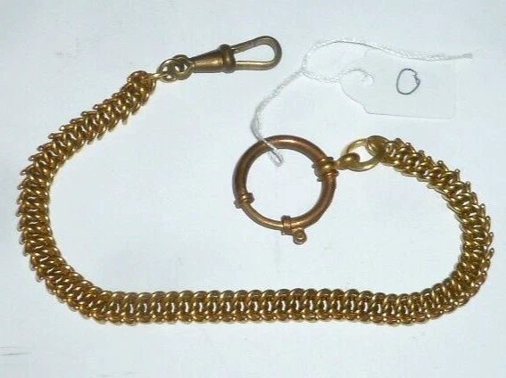 Goldene Uhrenkette Alte Goldene Taschenuhr ANTIKE VINTAGE TASCHENUHR IN 750  18K GOLD UHR 333 Er GOLD UHREN-KETTE