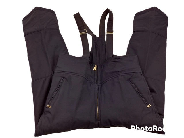 Bogner Dark Blue Bib Ski Pants | Size 38 | Made in USA | Winter Snow Sports