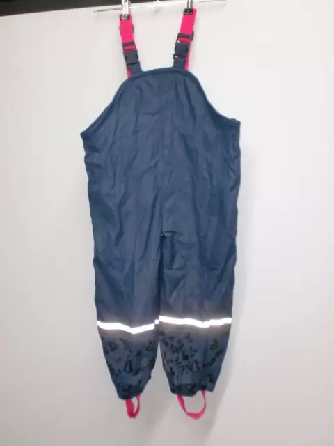 gefütterte blaue Matsch Latzhose Gr. 98/104 von Lupilu