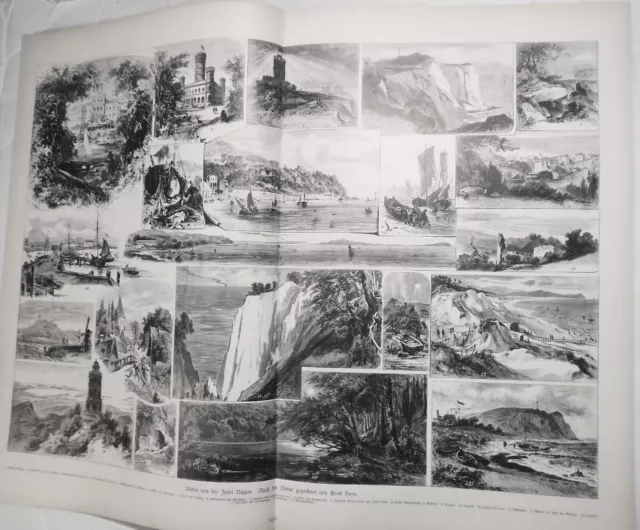 Bilder Von Le Insel, Von Ernst Heyn - 1884 - 55.9x40.6cm - Original Imprimé