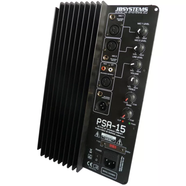 JB Systems Einbau Endstufe PA HIFI Aktivmodul Amp Amplifier 300W RMS Bi Amping