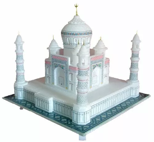 Marble Handmade 7 Wonder Agra Taj Mahal Tajmahal Replica Reconstructed Model