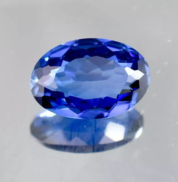 7.35 Ct Natural Royal Blue Ceylon Sapphire Oval Cut Loose Gem Certified 14x10 MM