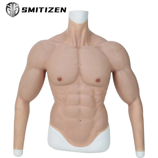 SMITIZEN Silicone black Muscle Body Suit With Arms Italia