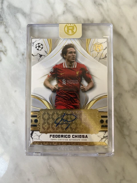 2024-25 TOPPS REVERENCE UCC Federico Chiesa Black Auto /10 #RAFC 