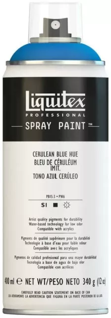 Liquitex Spray Paint 4450470 Cerulean Blue Hue 400 ml