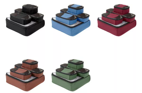 Samantha Brown 4-piece Slim Line Packing Cubes Set - Pick Your Color