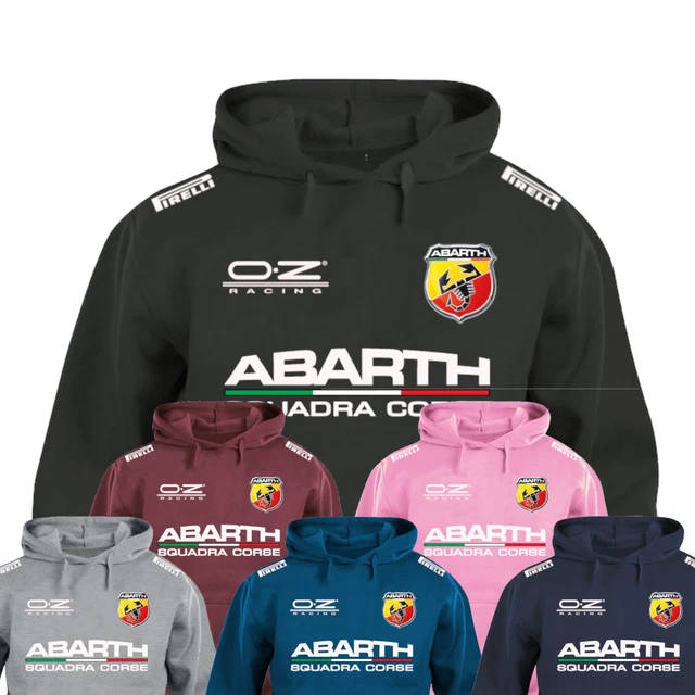 Felpa con cappuccio personalizzata Maglia manica lunga Abarth