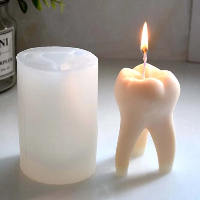 de savon Moule en silicone Moule de cire d'art 3D Moule de bougie de dent