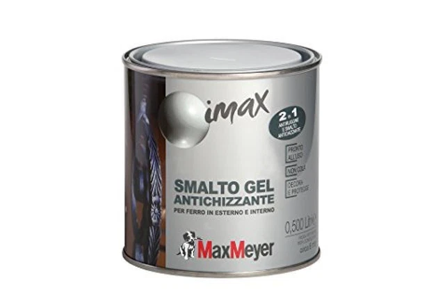 (TG. 0,5 L) Maxmeyer 162581C400009 Smalto Antichizzante Antiruggine Antracite 0,