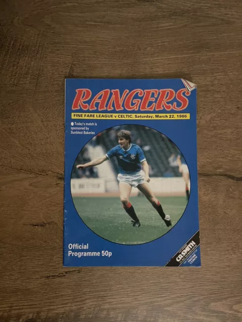 RARE RANGERS v CELTIC FOOTBALL PROGRAMME