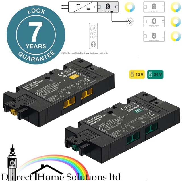 thumbnail image 2 of Hafele Loox5 6-Way LED Distributor – 12V/24V Box To Box With Switching Function 2 of 6