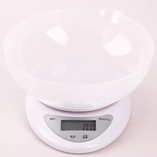 LCD Digital Kitchen Scales Electronic Cooking Food Weigh Measuring Scale 1g-5Kg