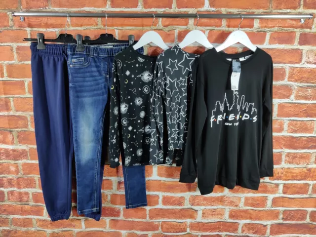 Girls Bundle Age 8-9 Years Next M&S Etc Jeans Joggers T-Shirts Top Friends 134Cm