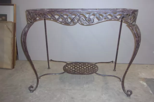 base ferro battuto consolle anni 30 40