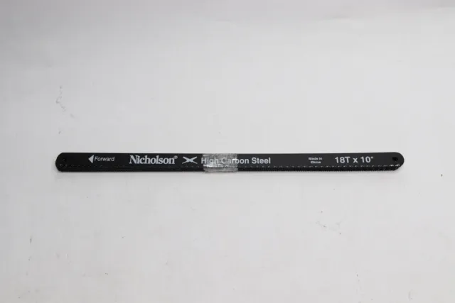 (10-Pk) Nicholson Hacksaw High Carbon Steel 18T x 10"