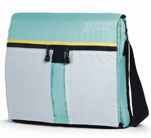 New Hauck TRAXX Baby Changing chang bag Diaper+free Mat in turquoise blue/grey+