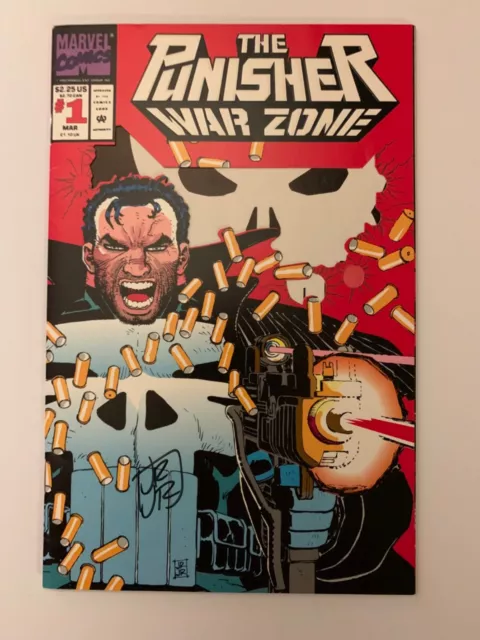 Punisher War Zone #1 (Marvel Comics, 1992) Signed By John Romita, Jr.