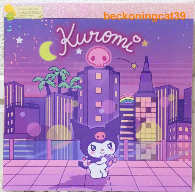 Sanrio Character Square Mini Memo Pad 80 Kuromi 80er Jahre Stil 2023...