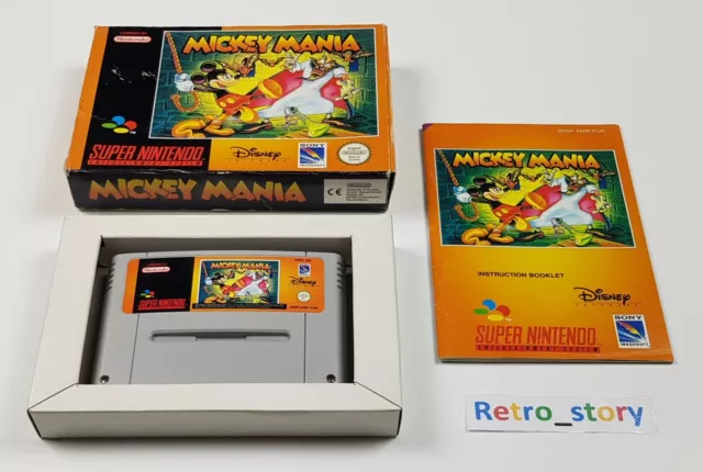 Super Nintendo SNES - Mickey Mania - PAL - EUR