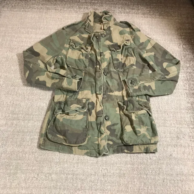 Free People Jacket Womens Extra Small Camo Military Not Your Brothers Surplus