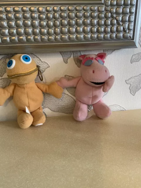 Zippy & George Rainbow Soft Plush Fridge Magnet 2001 Pearson TV Vintage 5”