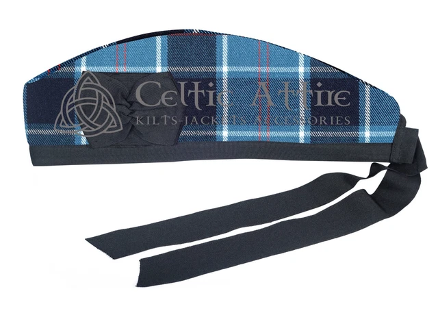 Scottish US Navy tartan GLENGARRY Cap Military Bonnet Glengarry Hat | Kilt Cap