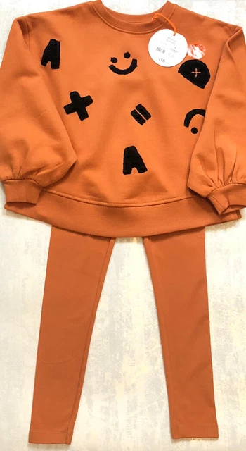 Alesha Dixon Girls Sweatshirt and Leggings, Tan Mix, Age 6-7, New RRP £16 2